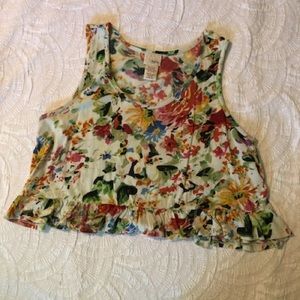 Floral Cropped Tank